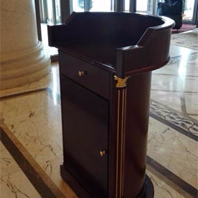 木質烤漆迎賓臺