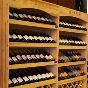木本色紅酒展示柜定制